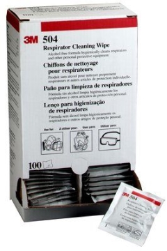 3M 504 Respirator Clean Wipes (Box 100)