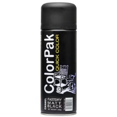 ColorPak F/D Enamel Matt Black Aerosol