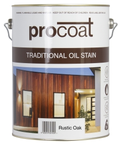 Procoat Traditional Oil Stain Rustic Oak 5L