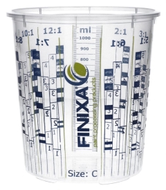 Finixa Mixing Cups 1300ml Calibrated (Box 200)  MCP 1300