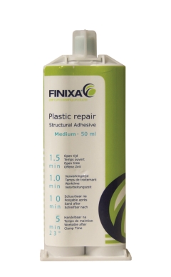 Finixa PLI 02 Plastic Repair Medium (1.5 min) Black 50ml