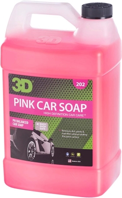 3D Pink Car Soap 3.78L