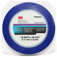 3M 6404 471+ Indigo Fine Line 3.2mm x 33m Roll